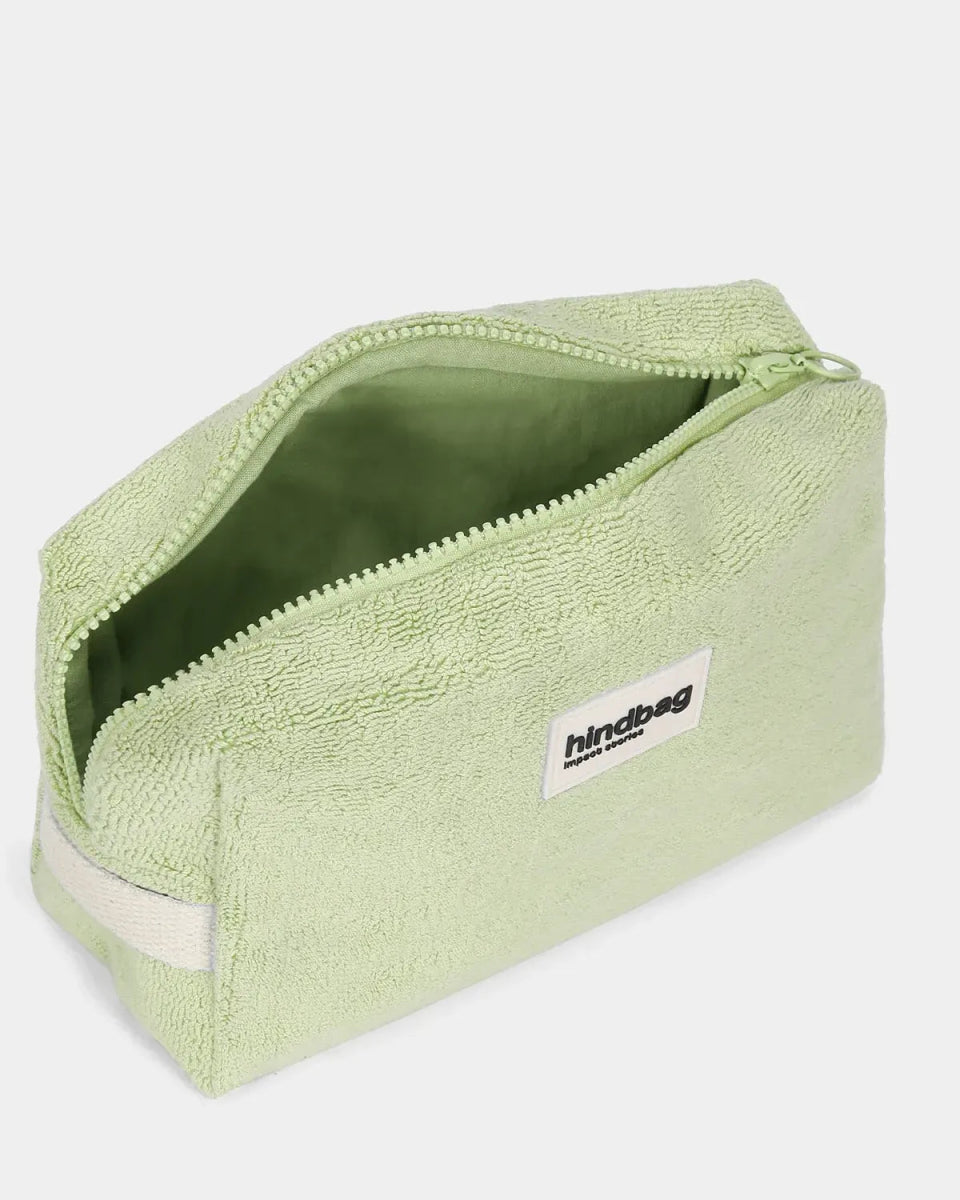 Hindbag - LEON Kosmetiktasche • Frottee Grün - Tasche - ROSA ECK Concept Store