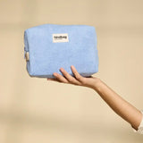 Hindbag - LEON Kulturbeutel • Frottee Blau - Tasche - ROSA ECK Concept Store