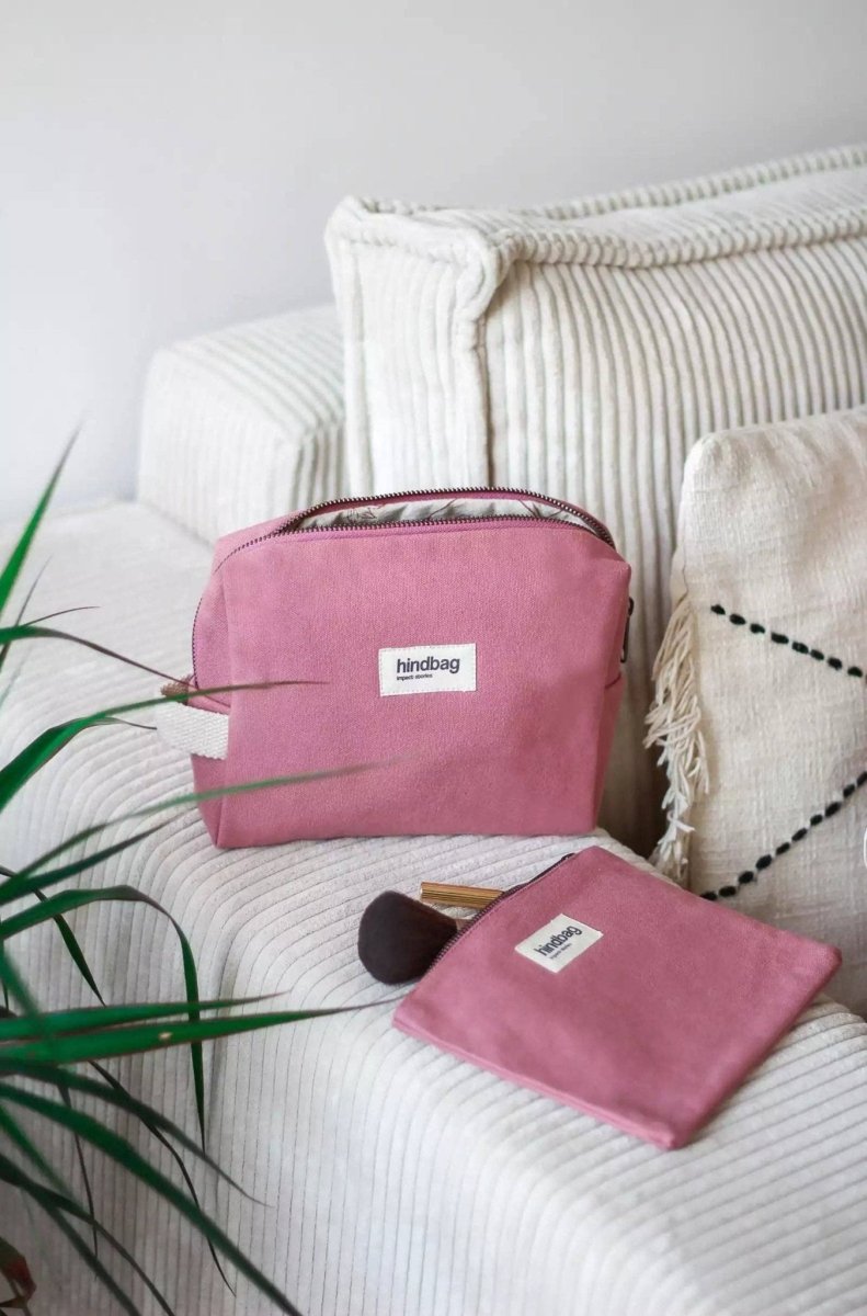 Hindbag - LEON Kulturbeutel/Kosmetiktasche Rosa - ROSA ECK - Blush, Rosa,