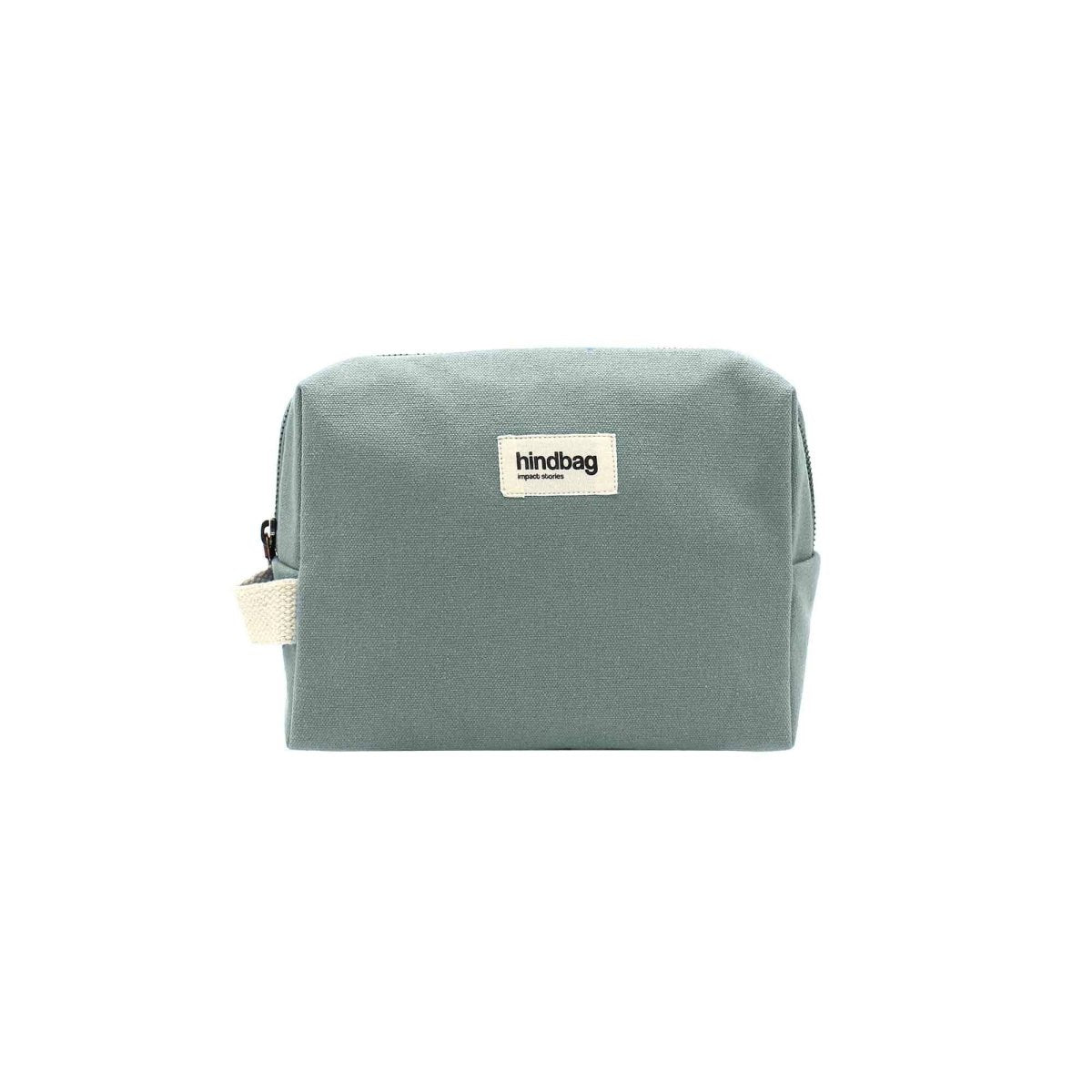 Hindbag - LEON Kulturbeutel/Kosmetiktasche Salbeigrün - ROSA ECK - Sauge, ,