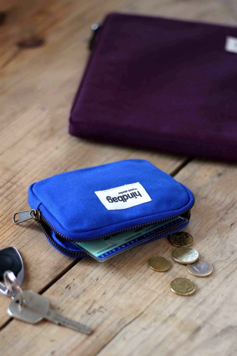 Hindbag - LILI Geldbeutel Blau - ROSA ECK - Blau, Bleu électrique,