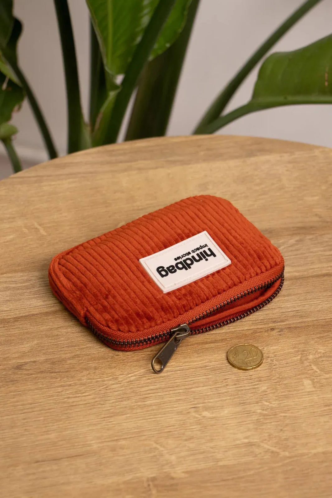 Hindbag - LILI Geldbeutel • Cord Ziegelrot - Geldbeutel - ROSA ECK
