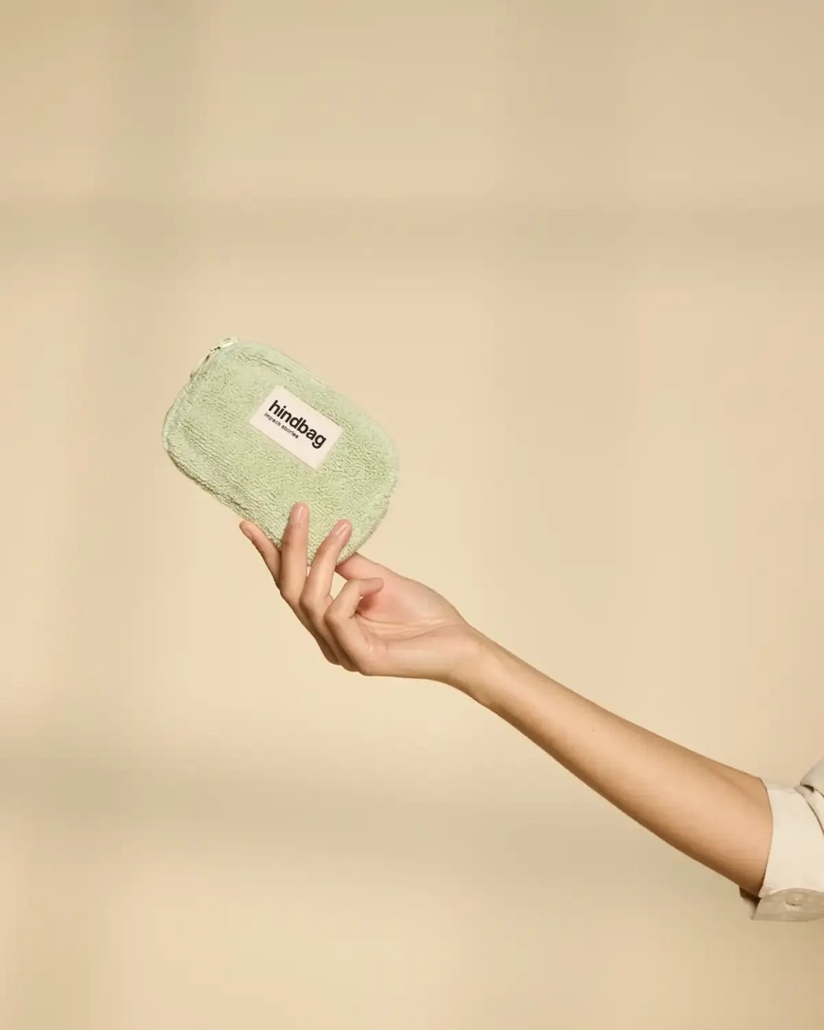 Hindbag - LILI Geldbeutel • Frottee Grün - Geldbeutel - ROSA ECK Concept Store