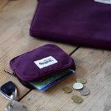 Hindbag - LILI Geldbeutel Pflaumenrot - ROSA ECK - Prune, ,