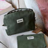 Hindbag - LOU Etui/Mäppchen Olivgrün - ROSA ECK - Olive, ,