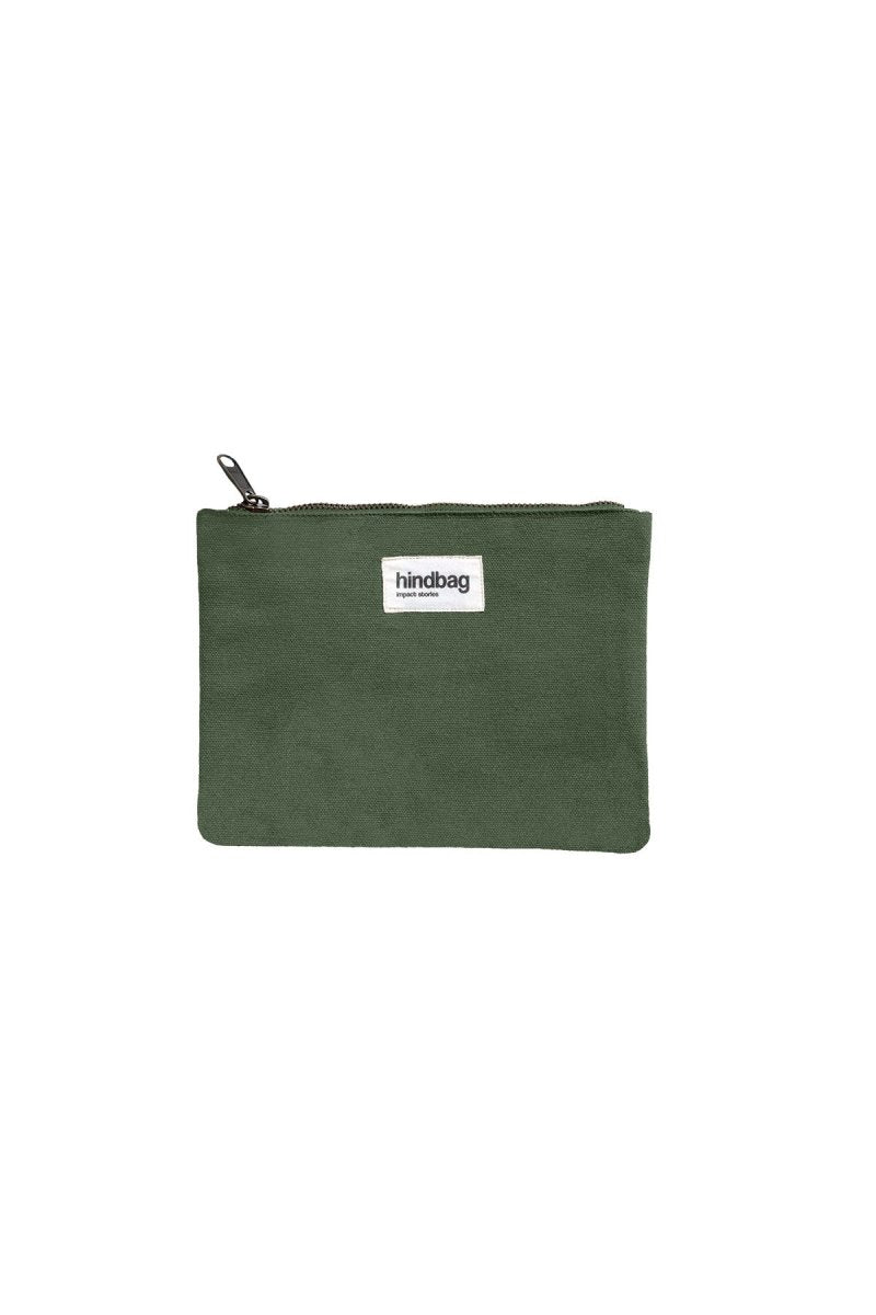 Hindbag - LOU Etui/Mäppchen Olivgrün - ROSA ECK - Olive, ,