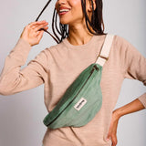 Hindbag - OLIVIA Bauchtasche • Cord Mintgrün - Bauchtasche - ROSA ECK