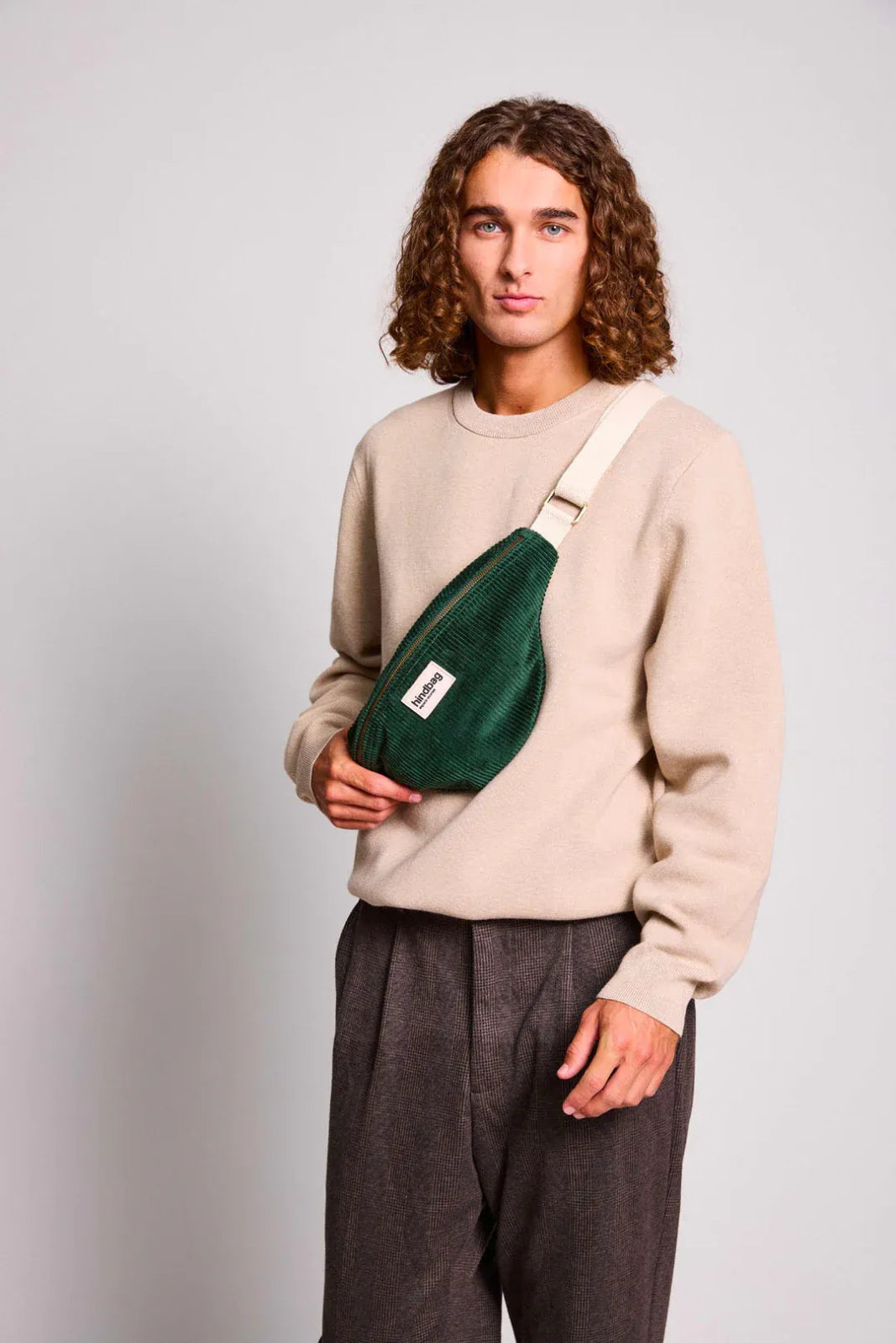 Hindbag - OLIVIA Bauchtasche • Cord Tannengrün - Bauchtasche - ROSA ECK