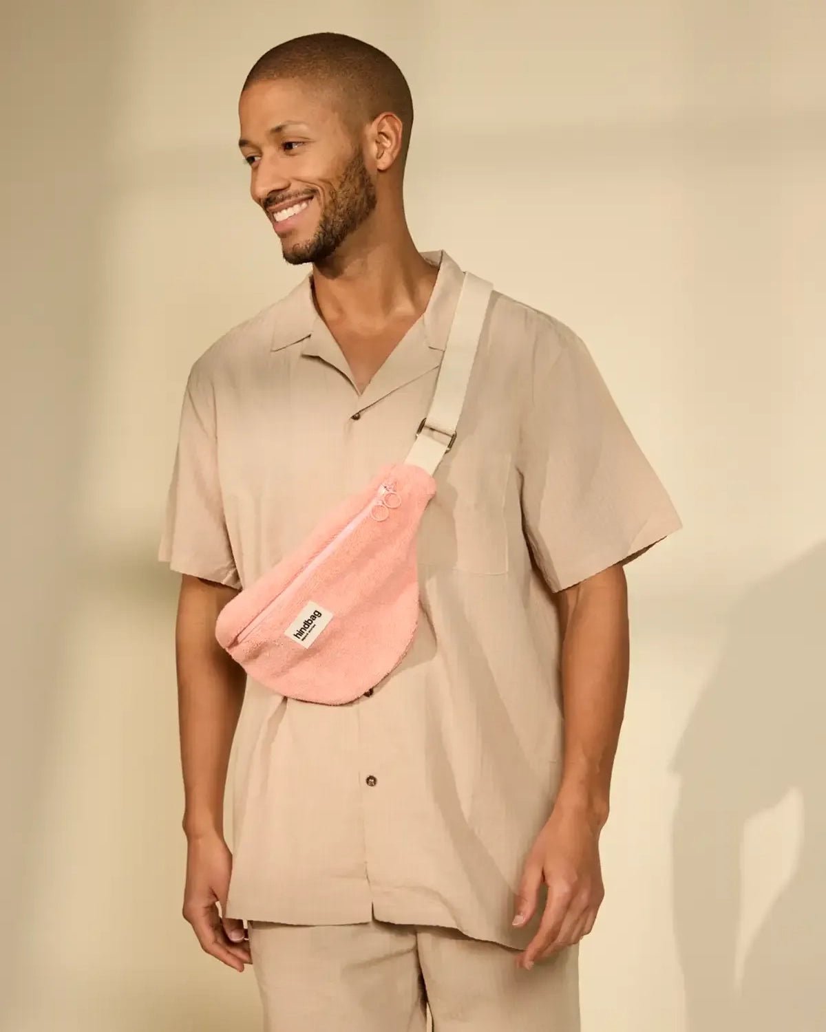Hindbag - OLIVIA Bauchtasche • Frottee Rosa - Bauchtasche - ROSA ECK Concept Store