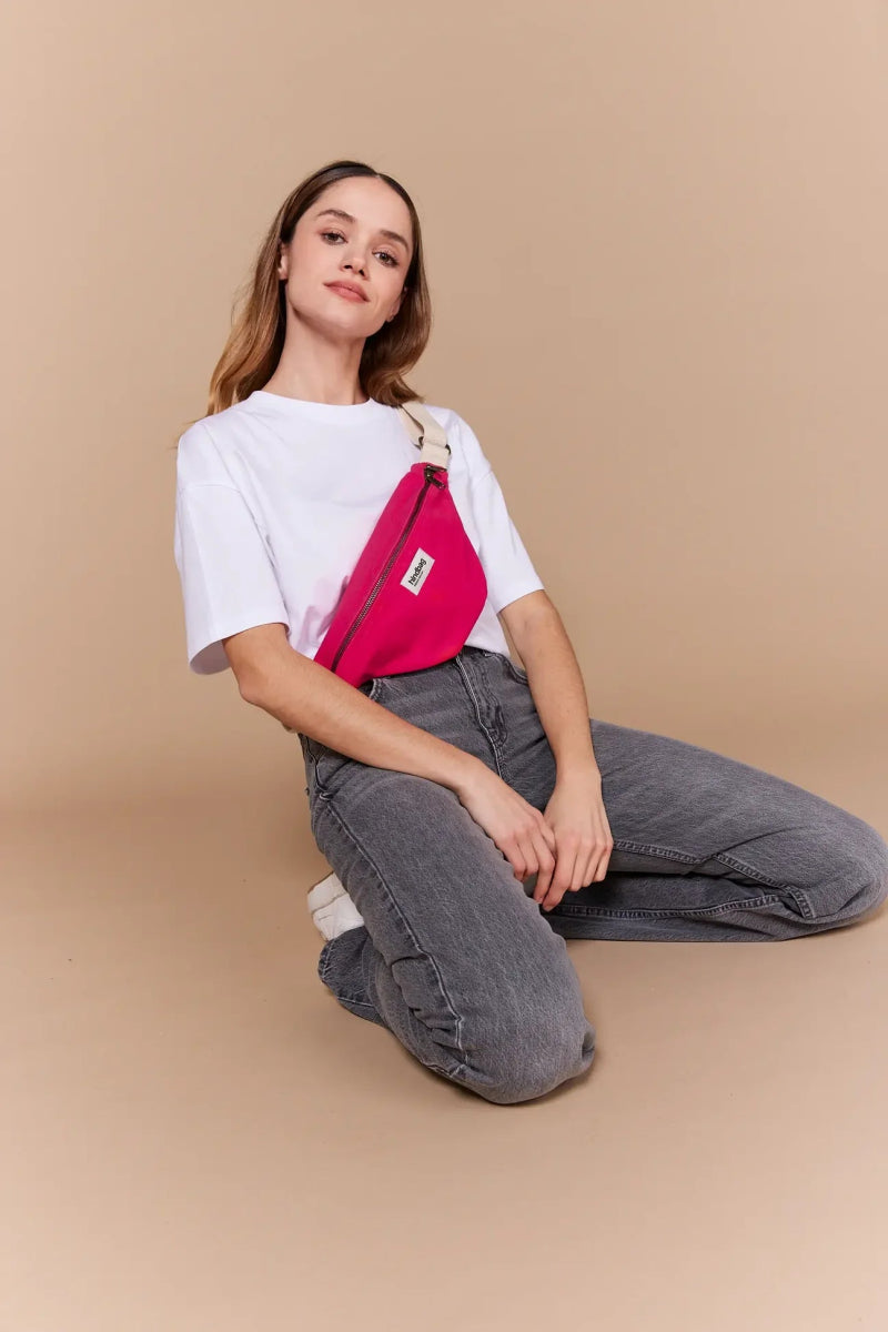Hindbag - OLIVIA Bauchtasche | Holi Fuchsia Pink - ROSA ECK - Pink, ,
