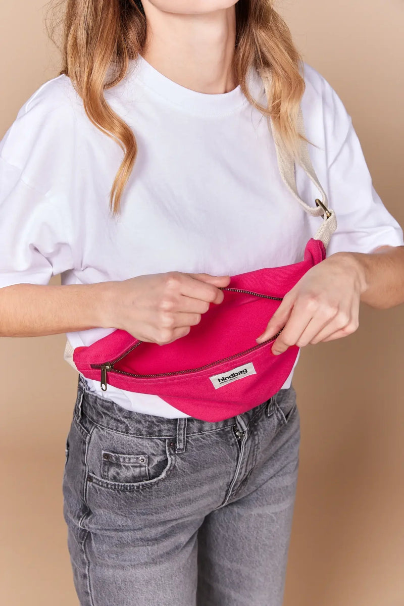 Hindbag - OLIVIA Bauchtasche | Holi Fuchsia Pink - ROSA ECK - Pink, ,