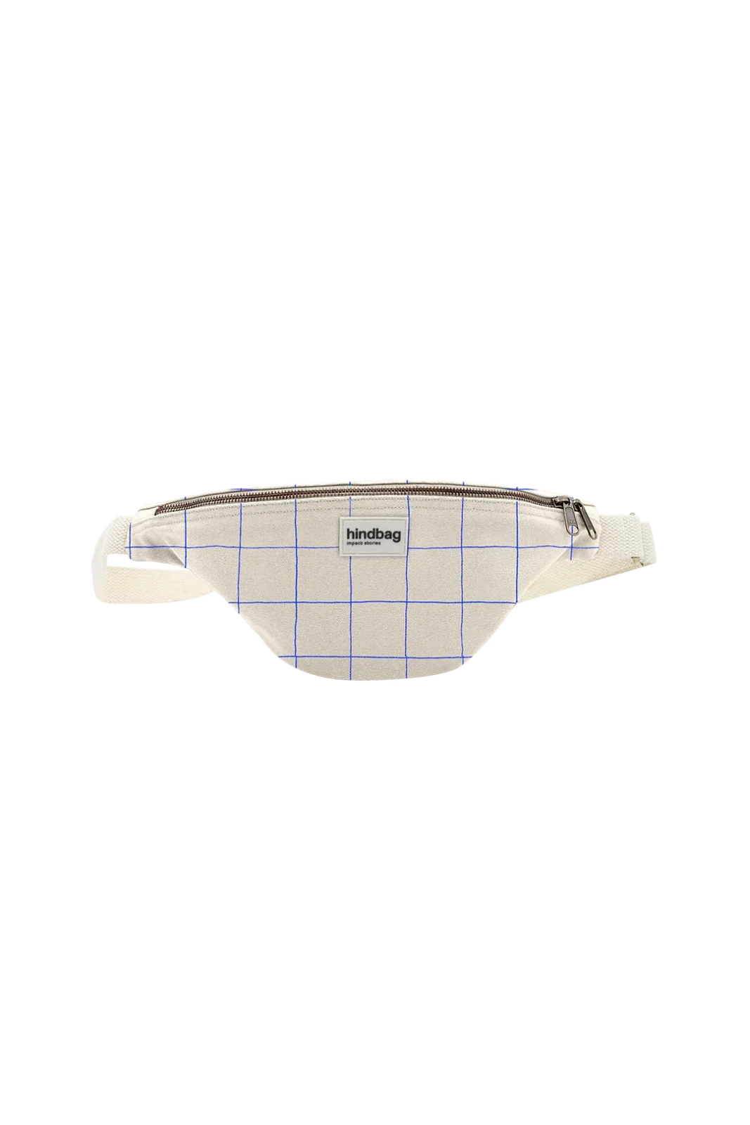 Hindbag - OLIVIA Bauchtasche • Karo Ecru / Blau - Bauchtasche - ROSA ECK