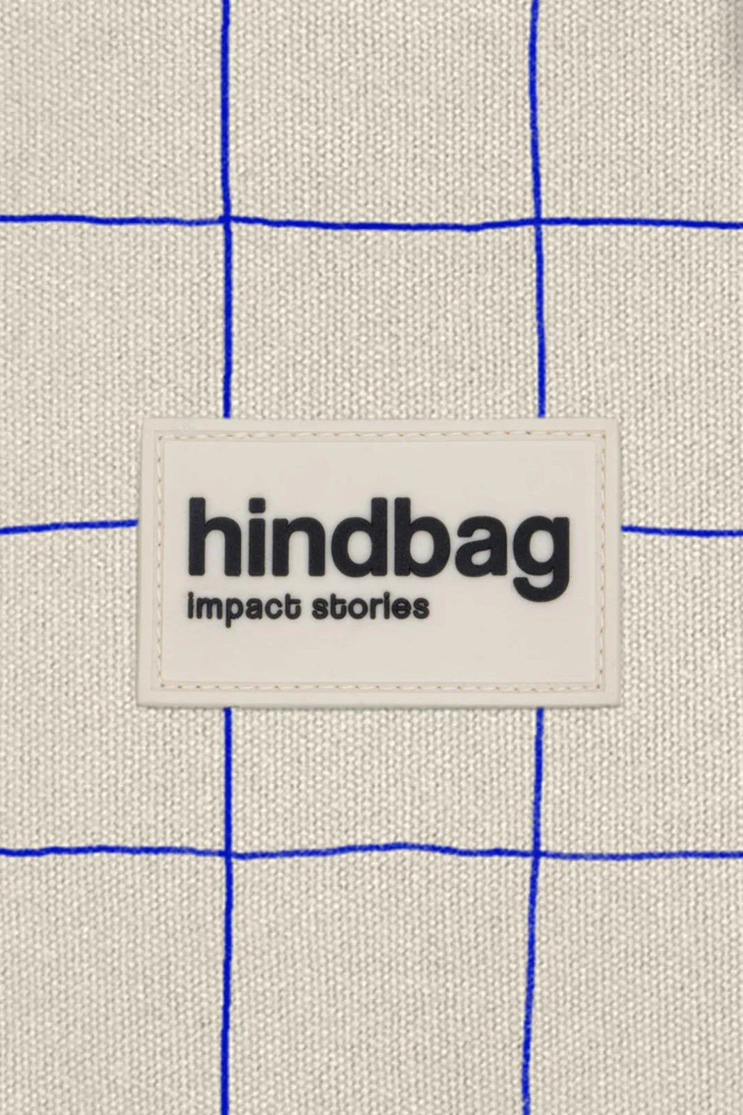 Hindbag - OLIVIA Bauchtasche • Karo Ecru / Blau - Bauchtasche - ROSA ECK