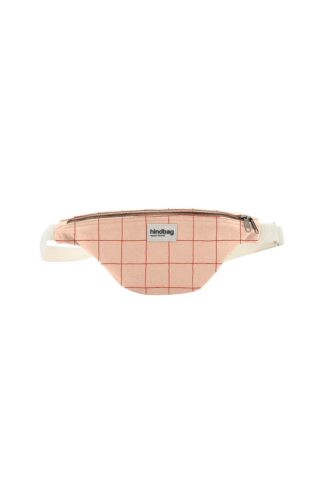 Hindbag - OLIVIA Bauchtasche • Karo Rosé / Rot - Bauchtasche - ROSA ECK