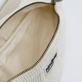 Hindbag - OLIVIA Bauchtasche | Velours Cord Weiß - ROSA ECK - Weiß, ,