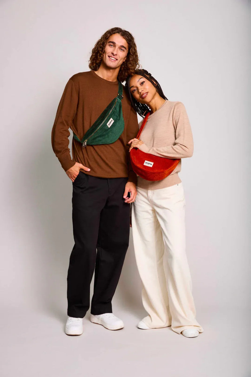 Hindbag - SASHA Bauchtasche • Cord Tannengrün - Bauchtasche - ROSA ECK