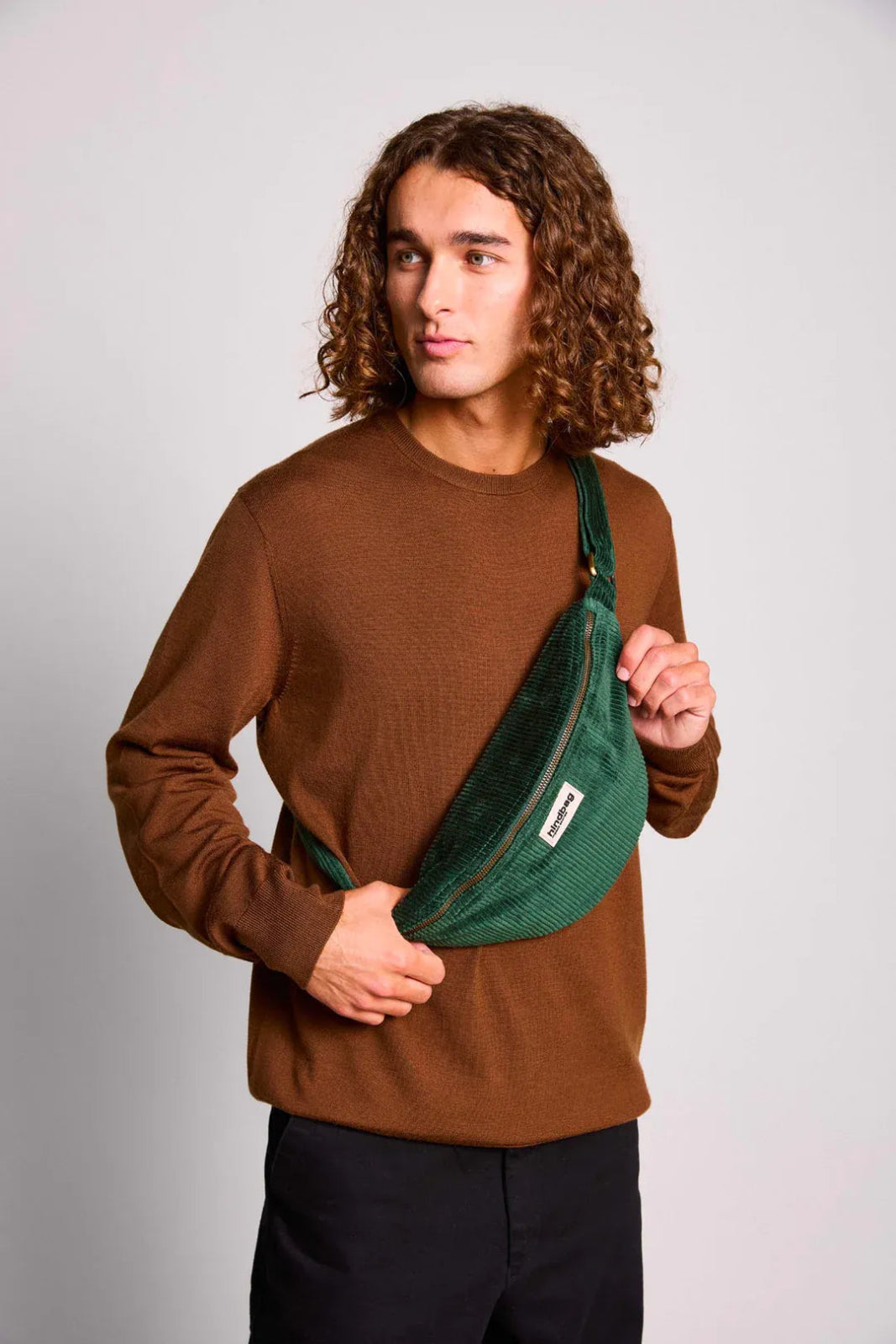Hindbag - SASHA Bauchtasche • Cord Tannengrün - Bauchtasche - ROSA ECK