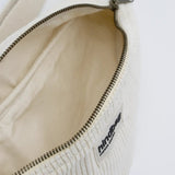 Hindbag - SASHA Bauchtasche | Velours Cord Weiß - ROSA ECK - Weiß, ,