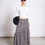 JAN ‘N JUNE - ALCA Stufen - Maxirock • Leo Print - ROSA ECK Concept Store