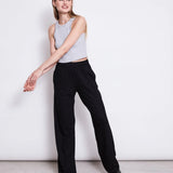 JAN ‘N JUNE - LYOCELL RIB PANTS SMILLA BLACK Hose - Hose - ROSA ECK Concept Store