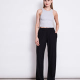 JAN ‘N JUNE - LYOCELL RIB PANTS SMILLA BLACK Hose - Hose - ROSA ECK Concept Store