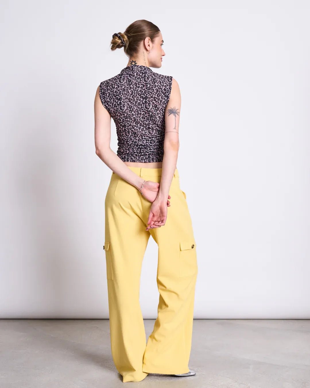 JAN ‘N JUNE - RUFFLE TOP LAGUNA LEO PRINT - Top - ROSA ECK Concept Store