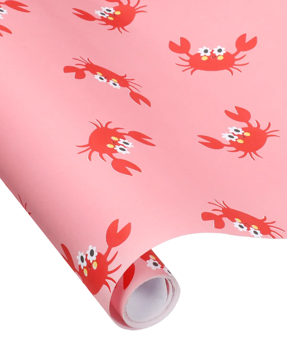 Kado Design - Geschenkpapier • Rosa mit Kraben - Motiv von Anne Pascal - Geschenkpapier - ROSA ECK Concept Store