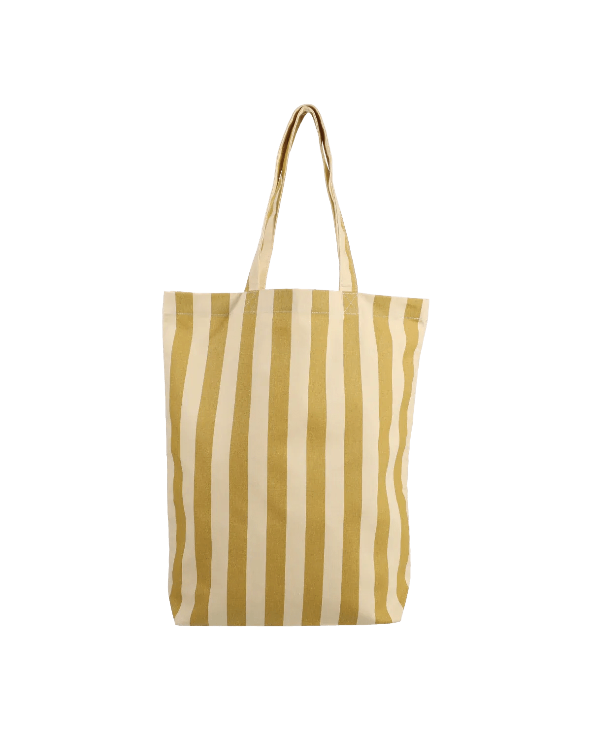 Kado Design - Gestreifte Tragetasche aus Baumwolle • Vanille + Seetang - Tasche - ROSA ECK Concept Store