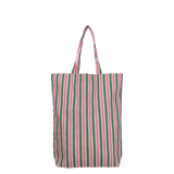 Kado Design - Gestreifte Tragetasche | light fuchsia + grass green + blood orange - ROSA ECK Concept Store