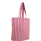 Kado Design - Gestreifte Tragetasche Natur | pink - ROSA ECK Concept Store