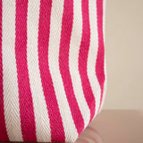 Kado Design - Gestreifte Tragetasche Natur | pink - ROSA ECK Concept Store