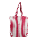 Kado Design - Gestreifte Tragetasche Natur | pink - ROSA ECK Concept Store