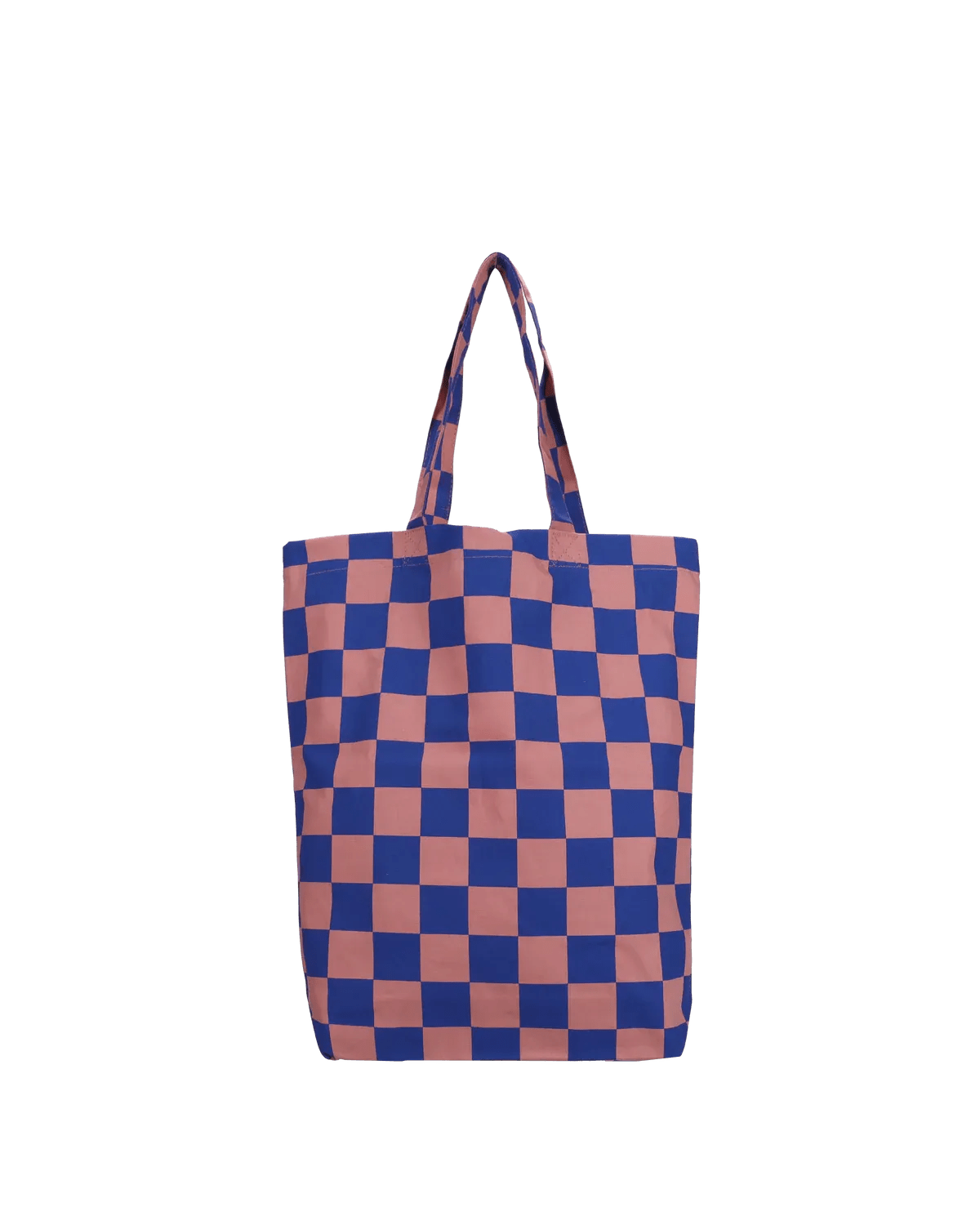 Kado Design - Karierte Tragetasche | cobalt + lychee - ROSA ECK Concept Store
