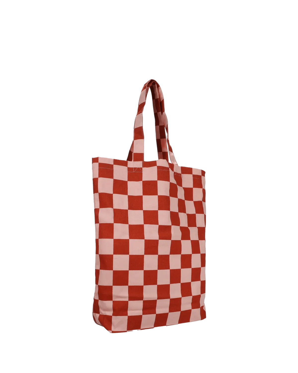 Kado Design - Karierte Tragetasche | ginger + faded pink - ROSA ECK Concept Store