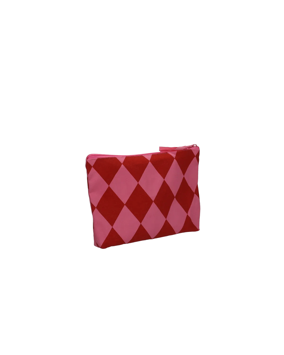 Kado Design - Karierter Kulturbeutel | grapefruit + brick - ROSA ECK Concept Store
