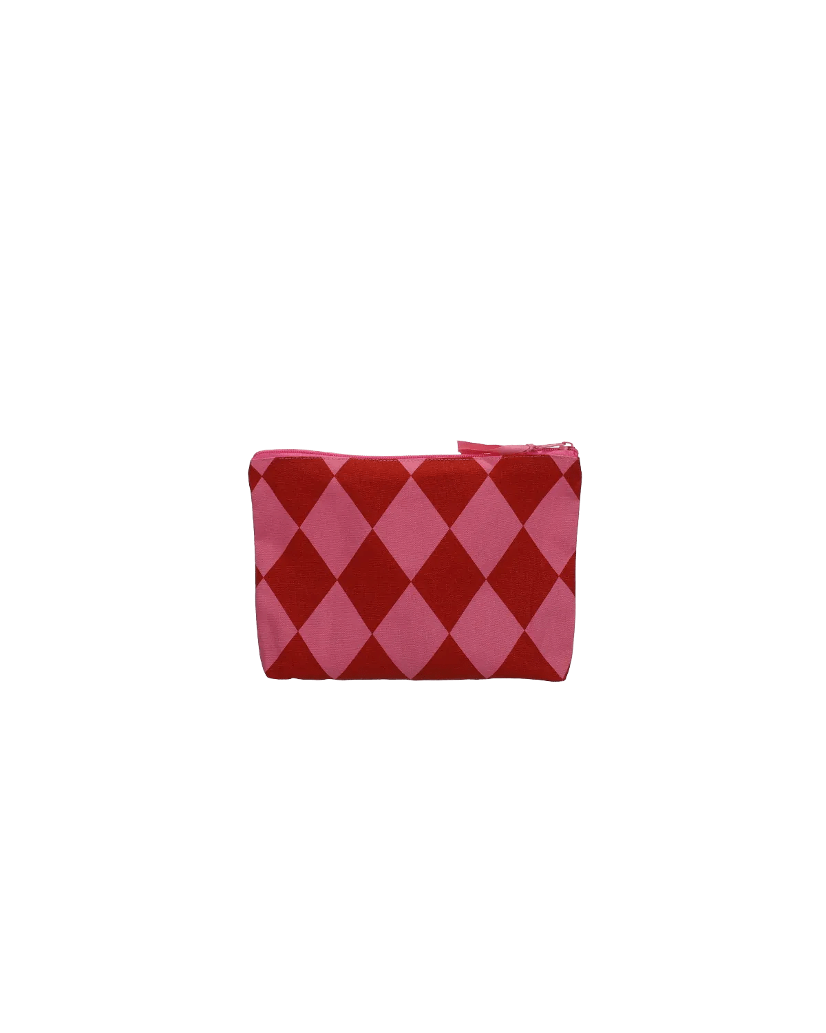 Kado Design - Karierter Kulturbeutel | grapefruit + brick - ROSA ECK Concept Store