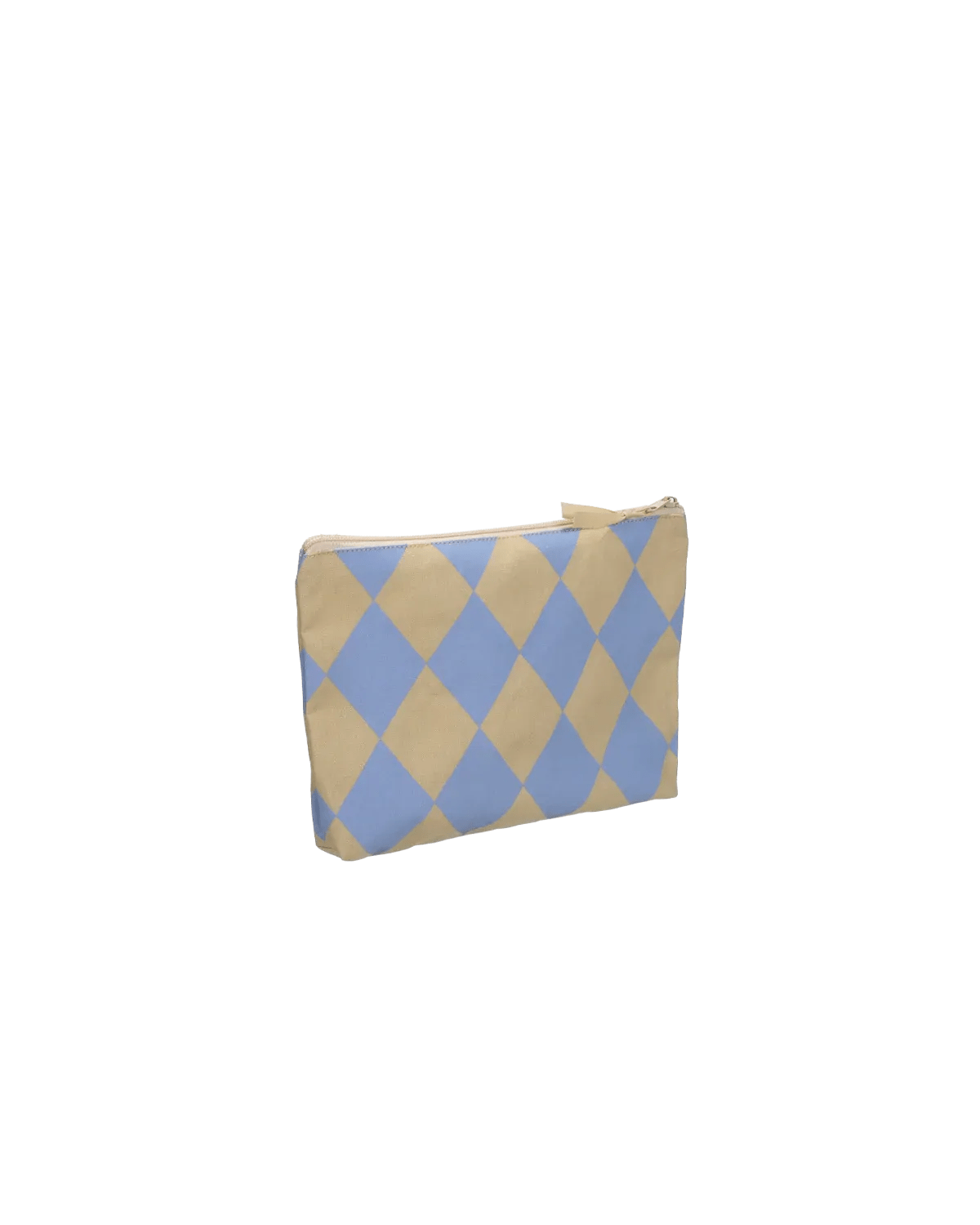 Kado Design - Karierter Kulturbeutel | vanilla + ice blue - ROSA ECK Concept Store