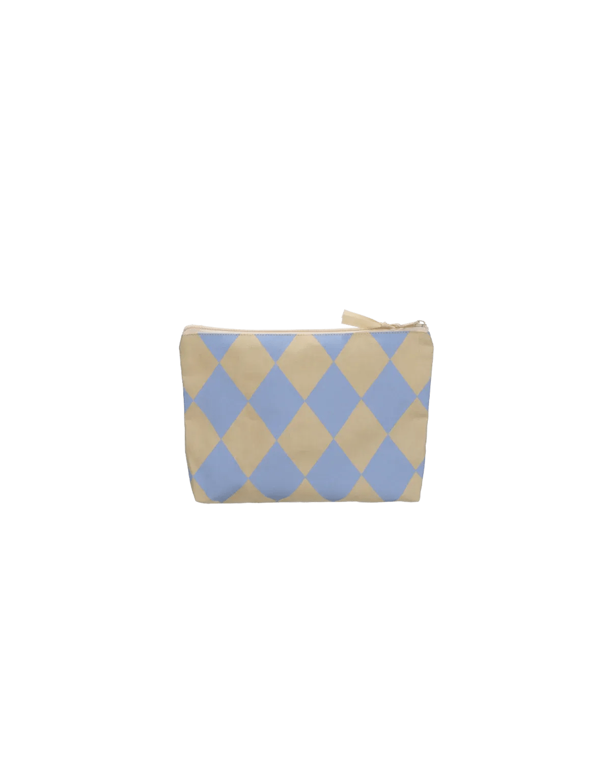 Kado Design - Karierter Kulturbeutel | vanilla + ice blue - ROSA ECK Concept Store