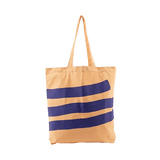 Kado Design - Tragetasche aus Baumwolle • Aprikose/Blau kariert - Tasche - ROSA ECK Concept Store