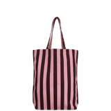Kado Design - Tragetasche aus Baumwolle • Pink/Braun gestreift - Tasche - ROSA ECK Concept Store