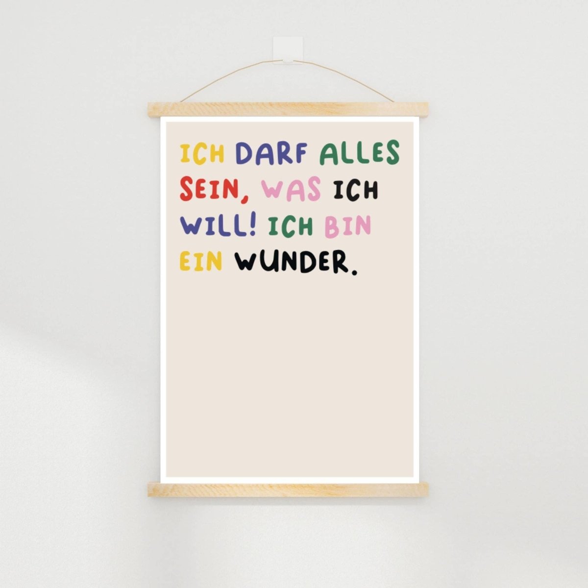 KinderStärken - WUNDER Poster (50 x 70 cm) - ROSA ECK - Bunt, Kinder, Papier