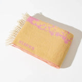 KLEKKS - KLEKKS NO. 10 Wolldecke in Rosa - Sofadecke - ROSA ECK -