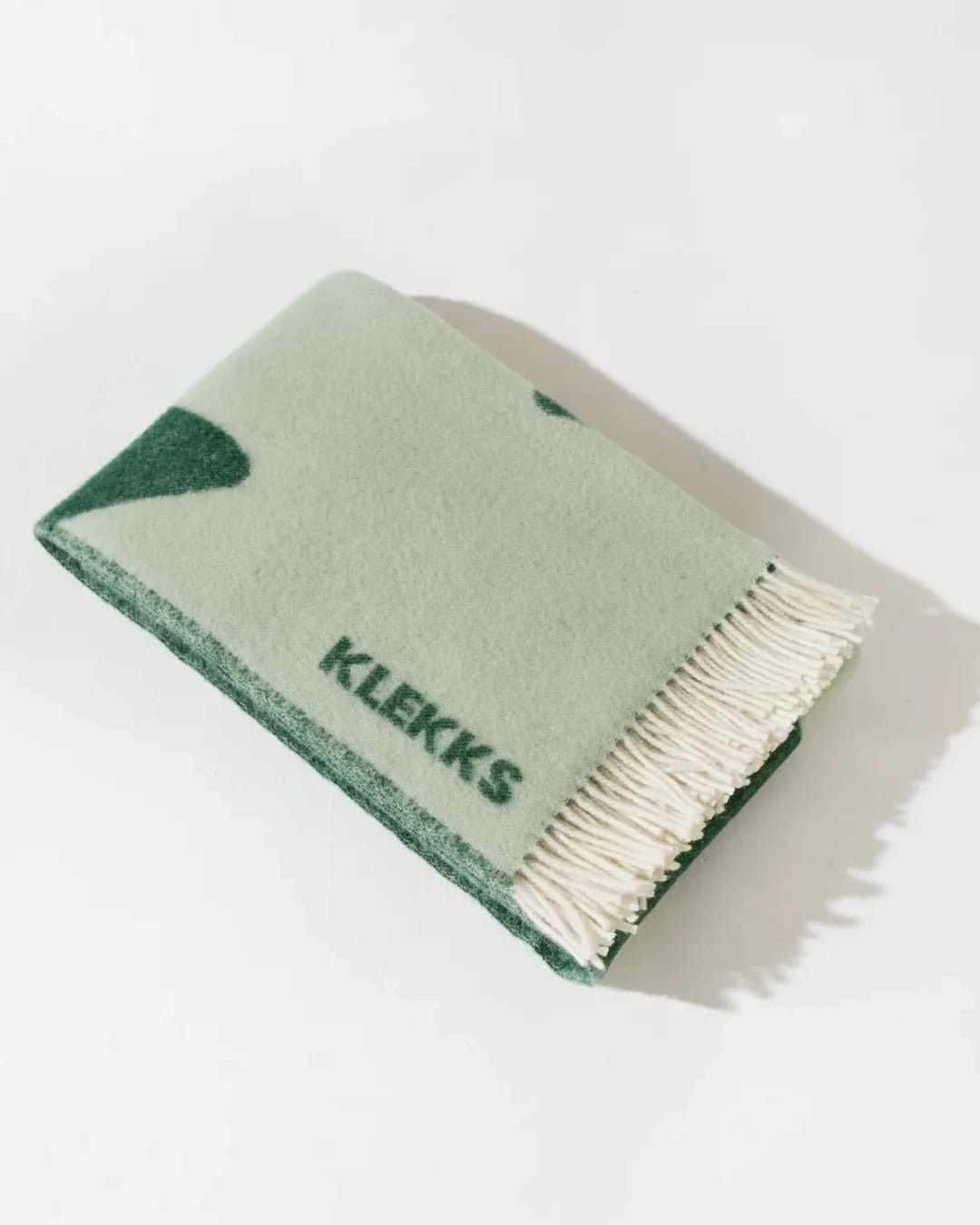 KLEKKS - KLEKKS NO. 18 Wolldecke in Grün - Sofadecke - ROSA ECK -