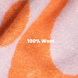 KLEKKS - KLEKKS NO. 8 Wolldecke in Orange - Sofadecke - ROSA ECK -