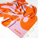 KLEKKS - KLEKKS NO. 8 Wolldecke in Orange - Sofadecke - ROSA ECK -
