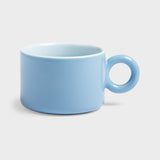 &Klevering - CHIQUITO Tasse | Blau - Kaffee - und Teetasse - ROSA ECK -