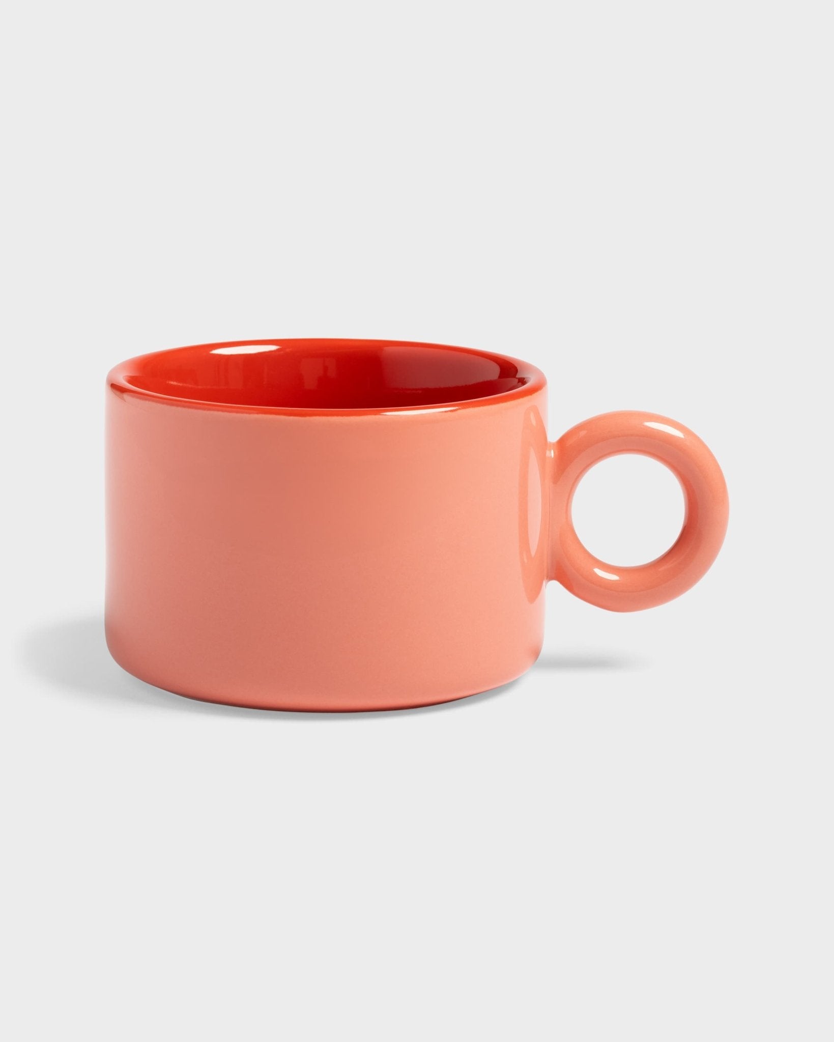 &Klevering - CHIQUITO Tasse | Rosa - Kaffee - und Teetasse - ROSA ECK -