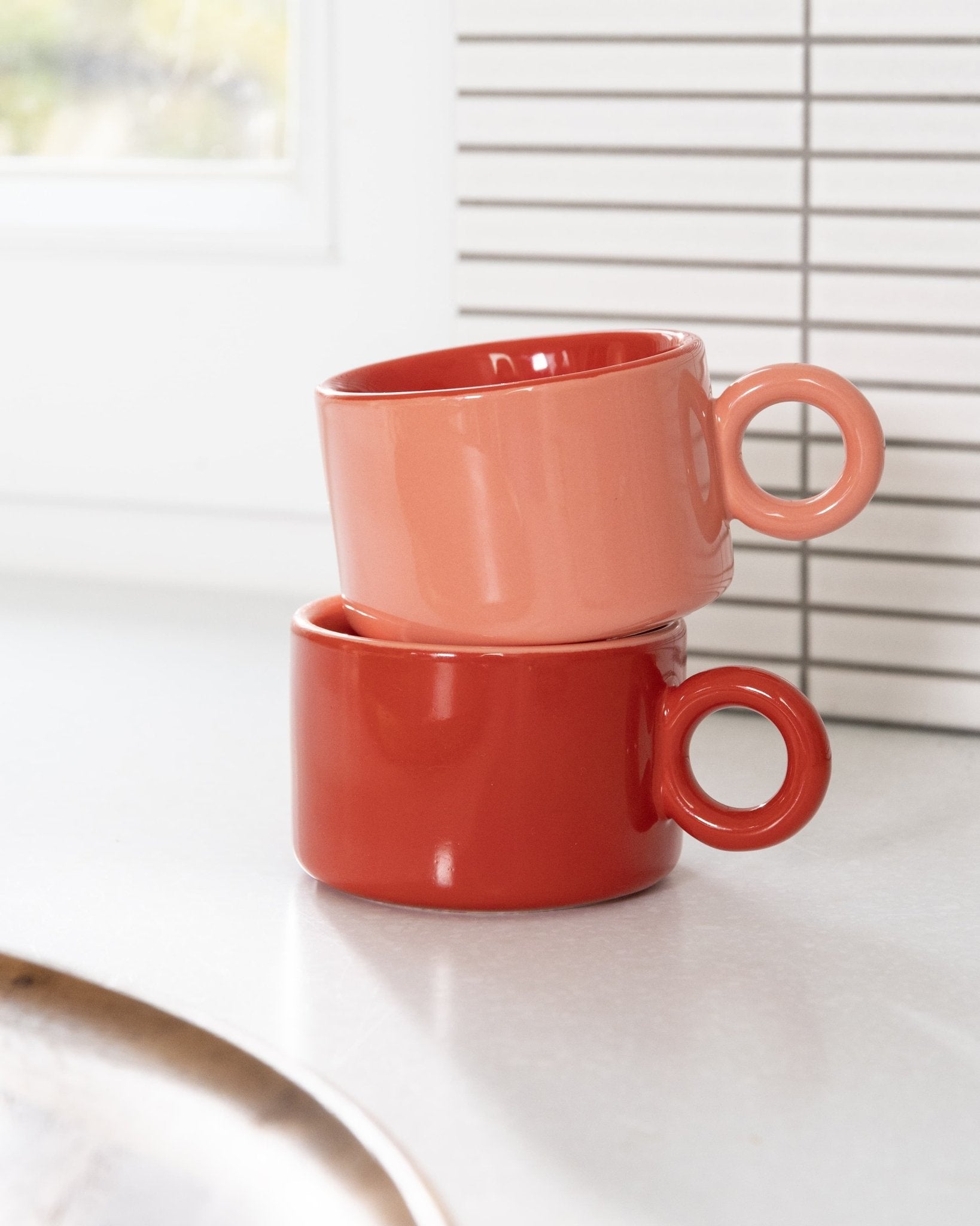 &Klevering - CHIQUITO Tasse | Rosa - Kaffee - und Teetasse - ROSA ECK -