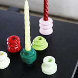 &Klevering - Kerzenhalter | burgundy - Kerzenständer - ROSA ECK - Candle holder bundle 18 ass. Rot