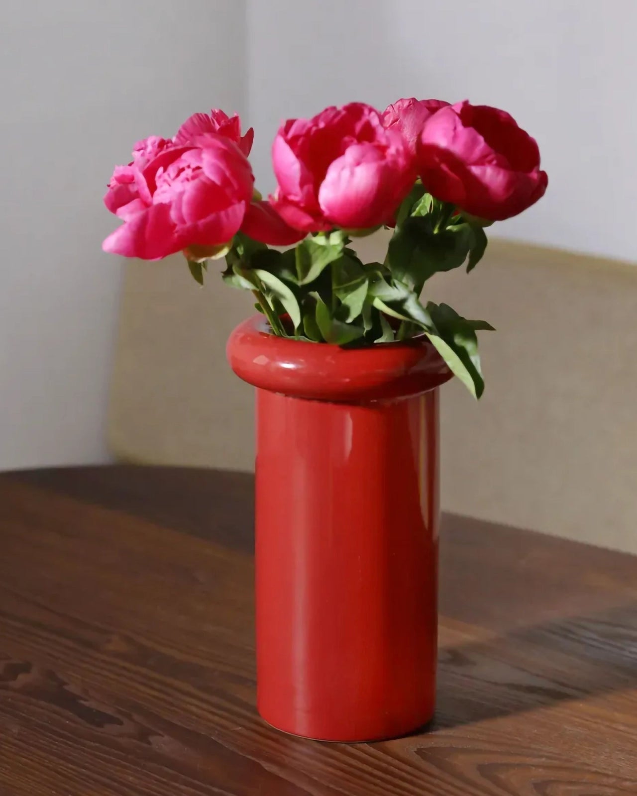 &Klevering - TURBAN Vase | Dunkelrot - Vase - ROSA ECK Concept Store
